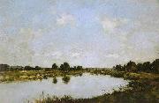 Eugene Boudin Deauville  O rio morto France oil painting artist